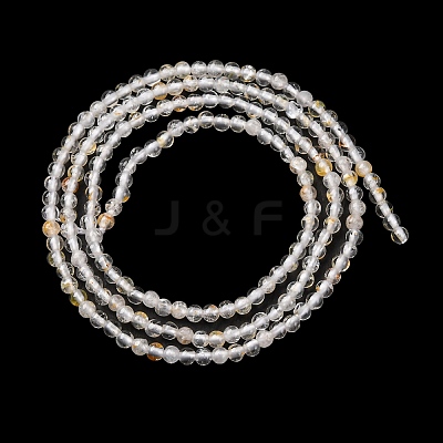 Natural White Topaz Beads Strands G-RM241221-A9-1