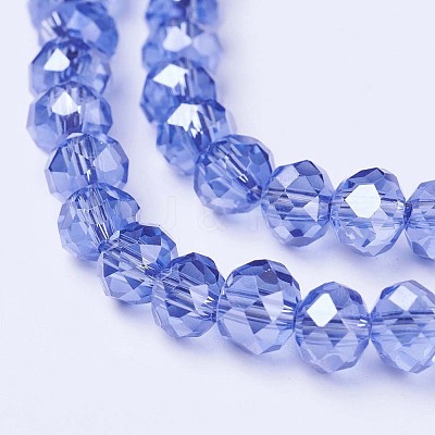Electroplate Glass Beads Strands EGLA-A034-T1mm-A17-1