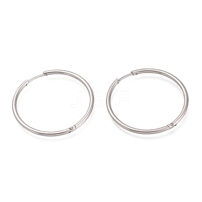 Tarnish Resistant 201 Stainless Steel Huggie Hoop Earrings EJEW-O095-02H-1