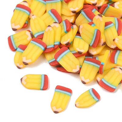 Back to School Handmade Polymer Clay Cabochons CLAY-A007-10A-1