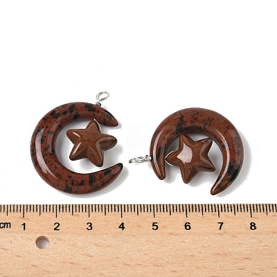 Natural & Synthetic Mixed Stone Pendants G-Z086-01P-1