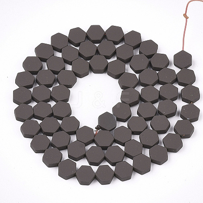 Spray Painted Non-magnetic Synthetic Hematite Beads Strands G-T116-03B-20-1