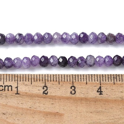 Dyed Natural Malaysia Jade Rondelle Beads Strands G-E316-2x4mm-65-1