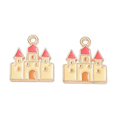Alloy Enamel Pendants AL-CBAE435-60G-1