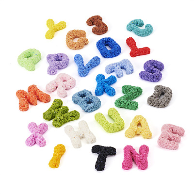 26pcs 26 Styles Plastic Cabochons FIND-TA0004-70-1