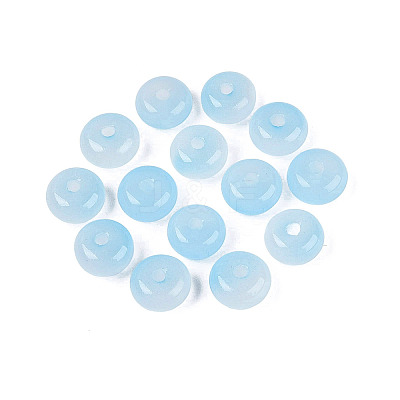 Baking Paint Imitation Jade Glass Beads GL-N006-01B-12-1