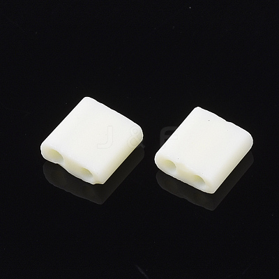 2-Hole Opaque Glass Seed Beads SEED-S023-09F-1