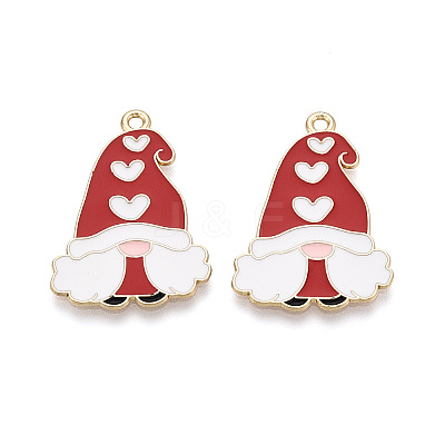 Alloy and Enamel Pendants ENAM-T021-20A-1