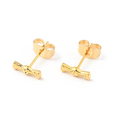304 Stainless Steel Tiny Candy Stud Earrings with 316 Stainless Steel Pins for Women EJEW-J043-10G-1