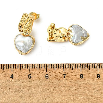 304 Stainless Steel Stud Dangle Earrings EJEW-JE07240-01-1