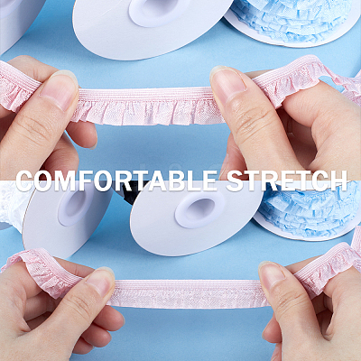 10 Yards Flat Chinlon Elastic Cord Trim OCOR-WH0070-75C-1