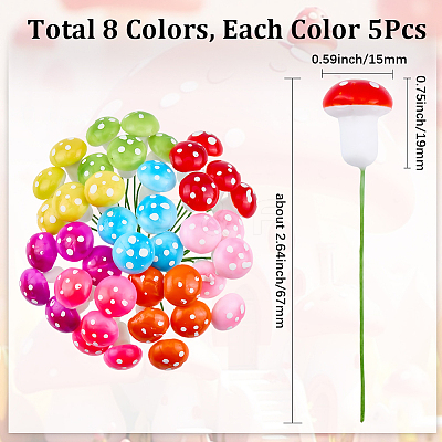 40Pcs Foam Decoration DJEW-SP0001-24A-1