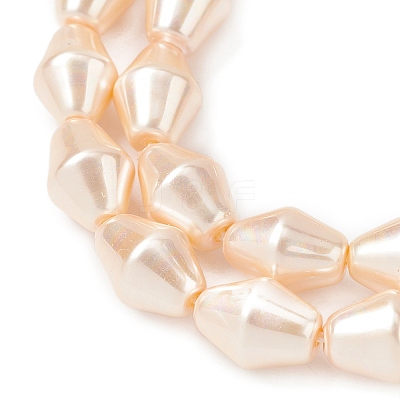 Electroplate Opaque Glass Imitation Pearl Bead Strands EGLA-H113-05B-1