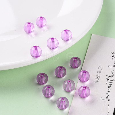 Transparent Acrylic Beads MACR-S370-A10mm-740-1