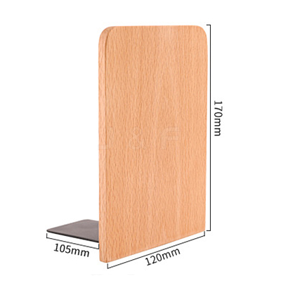 Non-Skid Wood Bookend Display Stands OFST-PW0002-151B-B02-1