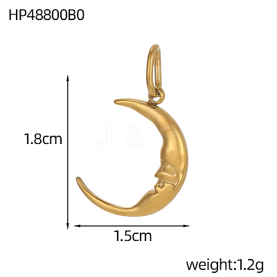 304 Stainless Steel Pendants STAS-OY012-42G-1