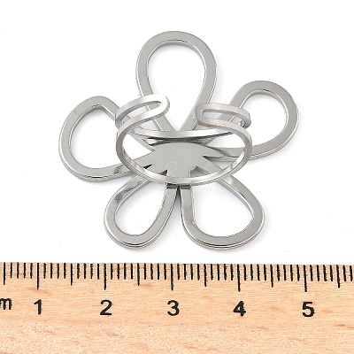 304 Stainless Steel Open Cuff Rings for Women RJEW-U060-04A-P-1