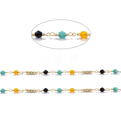 3.28 Feet Handmade Brass Beaded Chain X-CHC-M021-15LG-1