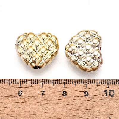 Plating CCB Plastic Waffle Beads PACR-C004-08G-1