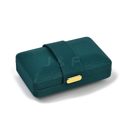 Rectangle PU Leather Jewelry Ring Storage Boxes CON-Z009-01A-01-1