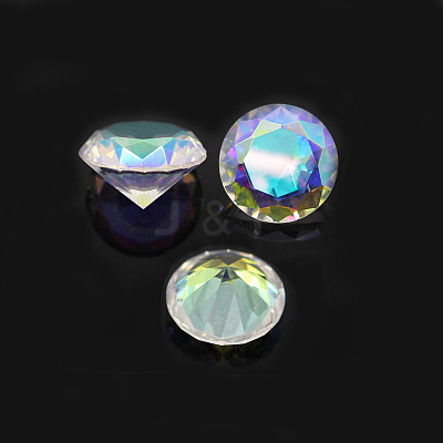 Cubic Zirconia Pointed Back Cabochons LS-ZIRC-H108-11A-001AB-1