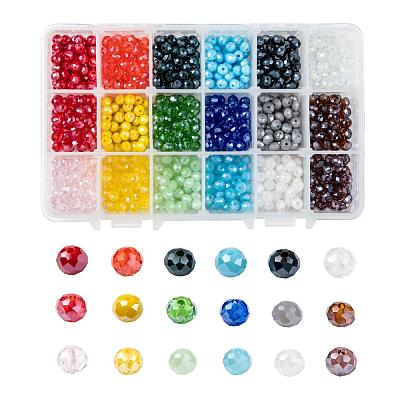 Electroplate Glass Beads EGLA-JP0002-03C-6mm-1