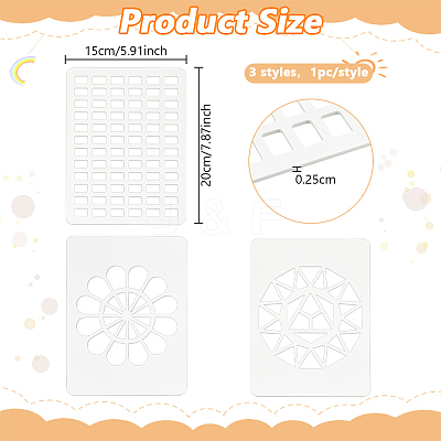 1 Set Acrylic Drawing Painting Stencils Templates DIY-BC0014-33A-1