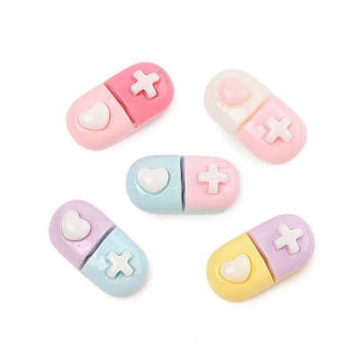 Opaque Resin Cabochons CRES-M037-08C-1