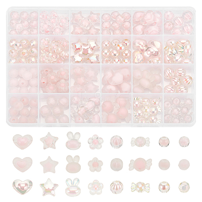 Transparent Acrylic Beads TACR-AR0001-25-1