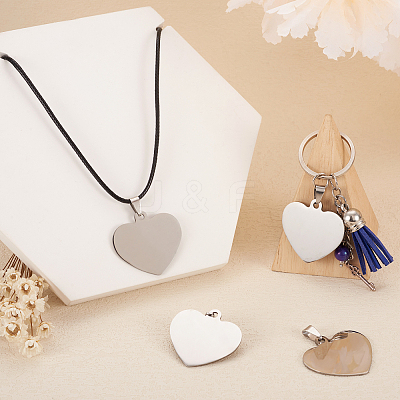 201 Stainless Steel Stamping Blank Tag Pendants STAS-TA0004-03-1