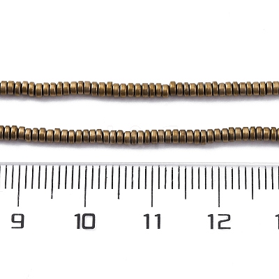 Electroplated Non-magnetic Hematite Beads Strands G-P571-A01-01H-1