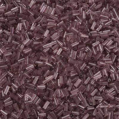 Transparent Glass Bugle Beads SEED-N005-001-C09-1