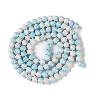 Baking Paint Glass Bead Strands LS-GLAA-H031-01B-10-1