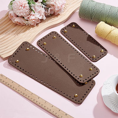 3Pcs Imitation Leather Bag Base DIY-WH0816-166A-G-1