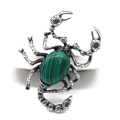Synthetic Malachite Big Pendants PW-WGB167E-16-1