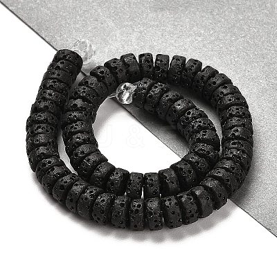 Natural Lava Rock Dyed Beads Strands G-L586-A01-06-1