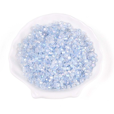 Transparent Spray Painted Glass Beads LS-EGLA-N018-4mm-05-1