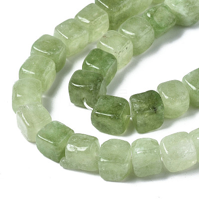 Dyed Natural White Jade Beads Strands G-S364-083A-07-1