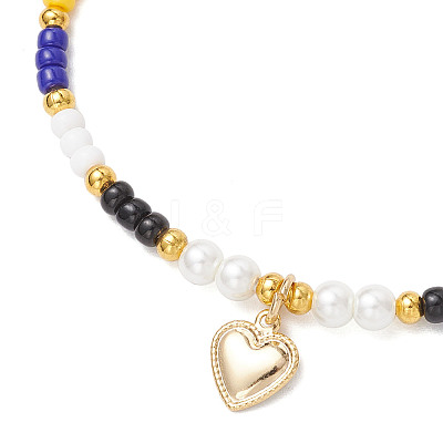 Adjustable Glass Seed Round Beaded Braided Bracelets BJEW-MZ00187-02-1