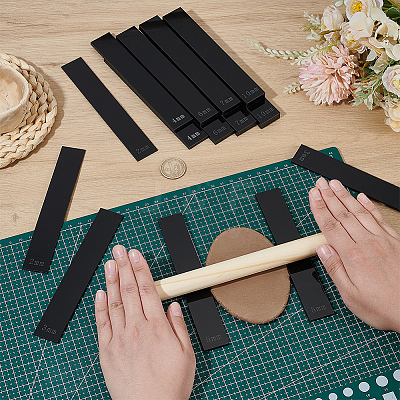 1 Set Acrylic Clay Guide Tool Sets DIY-BC0015-09C-1