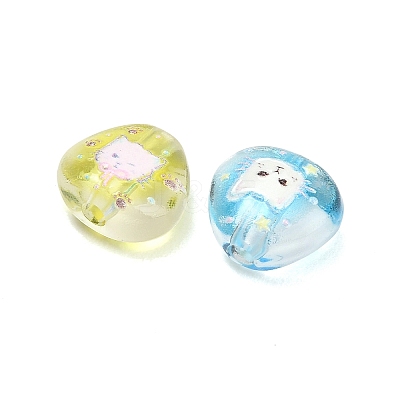 Printed Transparent Acrylic Beads AC-CBA36B6-02-1