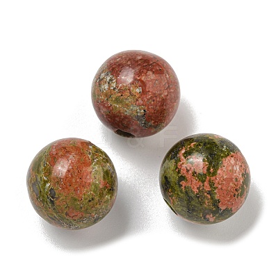 Natural Unakite Beads G-G147-01J-1