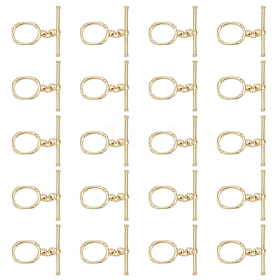 20 Bags Brass Toggle Clasps KK-ME0003-88-1
