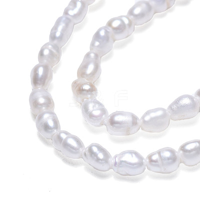Natural Cultured Freshwater Pearl Beads Strands PEAR-N012-02J-1