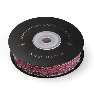 Furry Polyester Grosgrain Ribbon SRIB-B001-02B-1