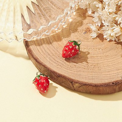 2Pcs Brass Enamel Charms KK-YW0001-79-1