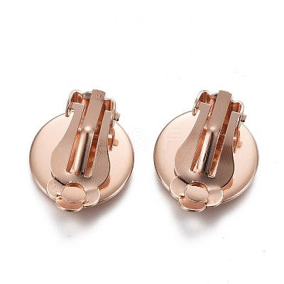 304 Stainless Steel Clip-on Earring Setting LS-STAS-P249-23B-RG-1