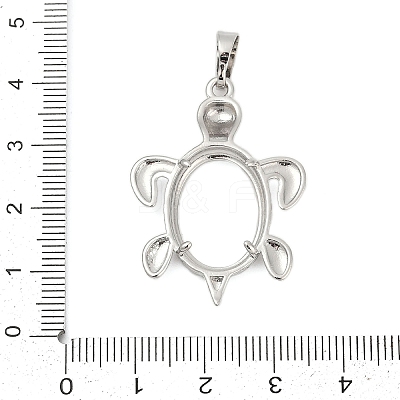 Brass Pendant Cabochon Settings KK-S521-16A-P-1