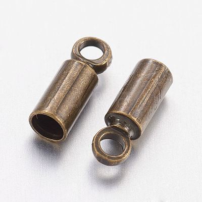 Brass Cord Ends KK-H731-AB-NF-1