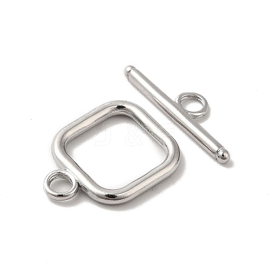 Non-Tarnish 304 Stainless Steel Toggle Clasps STAS-H212-27P-1